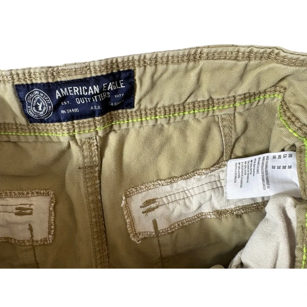 American Eagle Outfitters Cargo Shorts‎ 30 Beige Authentic Classic Fit Casual